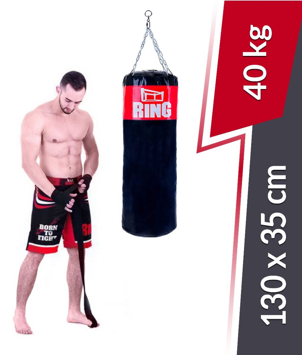Boxzsák SUPER modell 130/35 töltött 40 kg Ring Sport
